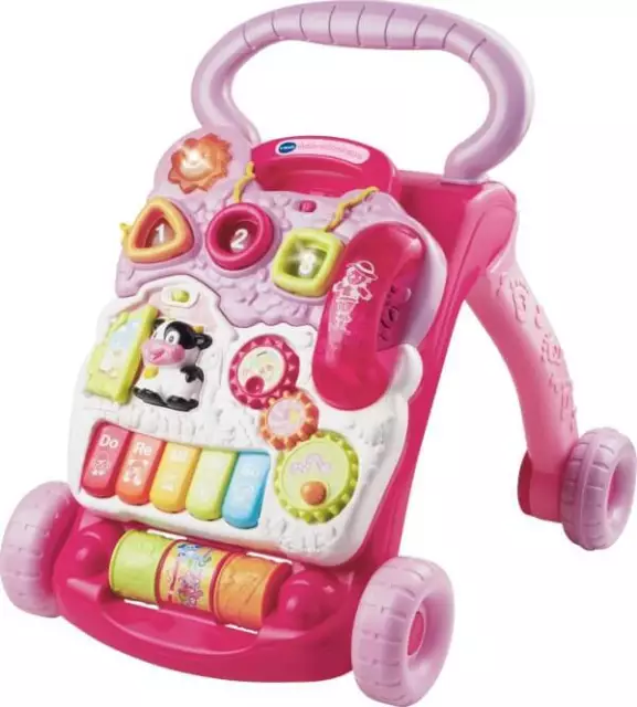 Vtech 80-077054 Spiel- und Laufwagen, pink, Kunststoff, ab 12 Monate.