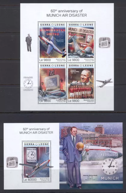 Transport D30 Aviation Airplanes - 2 Sheets MNH Sierra Leone 2018