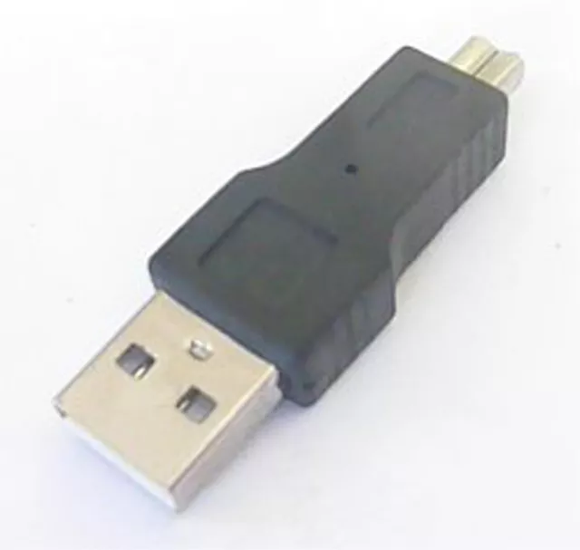 IEEE 1394 Firewire 4Pin to USB A Adapter Converter - Computer Device Gadget NEW