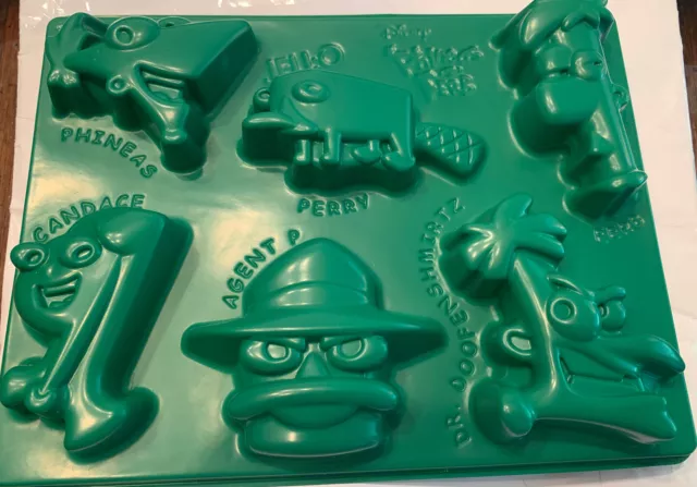 Phineas And Ferb Jell-O Jigglers Mold - Disney ,  Six Characters