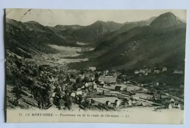 CPA / old postcard Le Mont Dore Route de Clermont (E38)