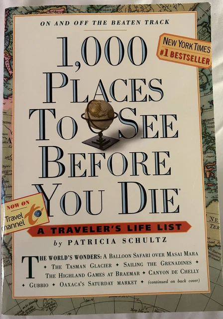 1,000 PLACES TO SEE BEFORE YOU DIE by Patricia Schultz (FREE SHIPPING)