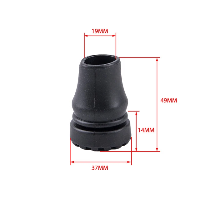 19mm Gehstock Füße Gummikopf Krücke Zubehör Antirutschspitzen Krücke