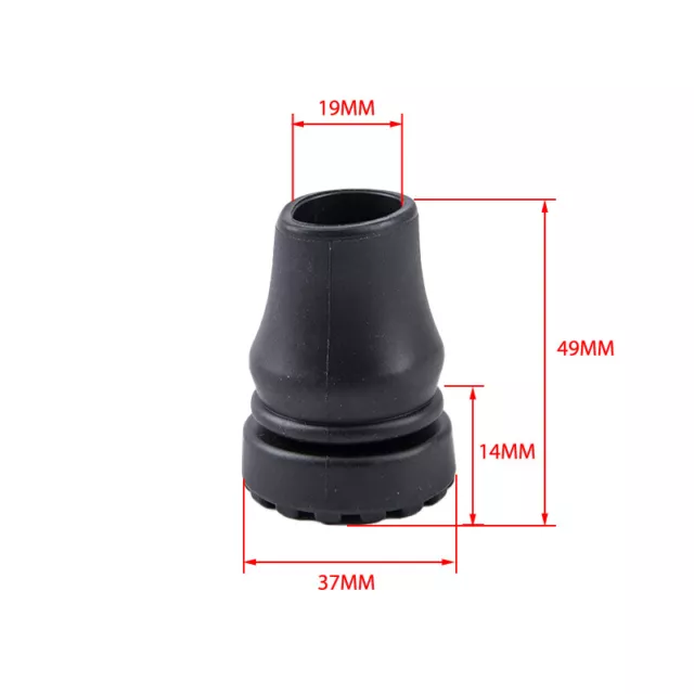 19mm Walking Stick Feet Rubber Head Crutch Accessories Antislip Tips Crutch F_tu