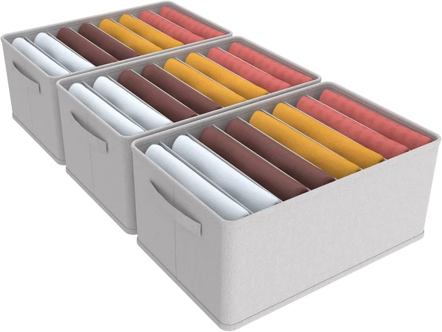 Organizer Armadio Saijer 3 Pezzi - 6 Tasche, Grigio, Appendibile, Per Borse E Accessori - Foto 2