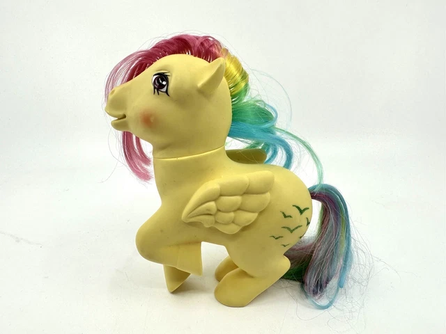 MY LITTLE PONY Vintage G1 Skydancer Yellow Rainbow Birds Pegasus 1983 ...