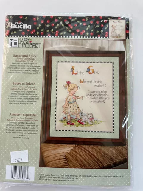 Plaid Bucilla Counted Cross Stitch Kit Sugar and Spice by Mary Engelbreit 45377