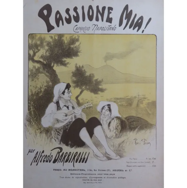 Barbirolli Alfredo Passione Mia! Piano 1920