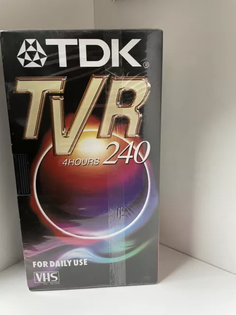 2x neue VHS Videokassetten TDK TVR 240, unbespielt, original verschweißt