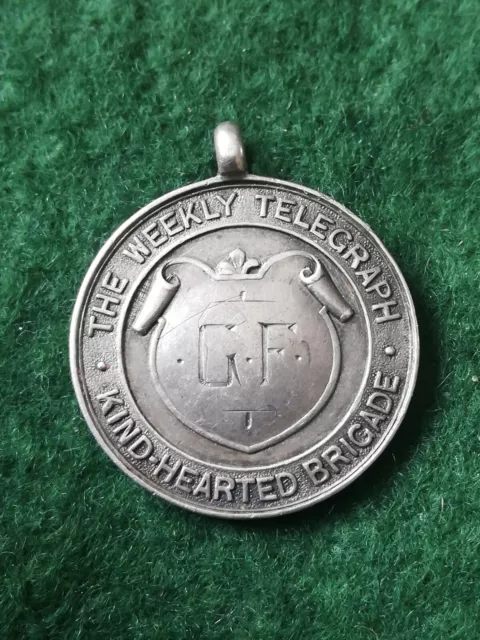 1928 Silver Weekly Telegraph Kind Hearted Brigade 1 Year School Attendance Medal