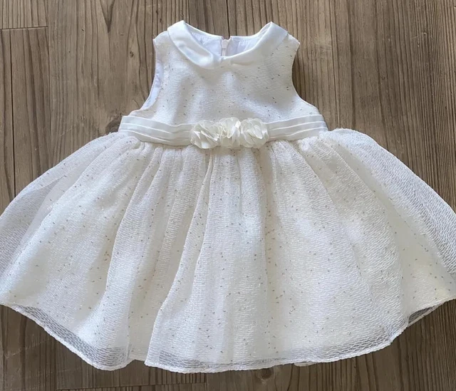 PACO RABANNE BABY girl christening wedding party dress age 1824 M 31.