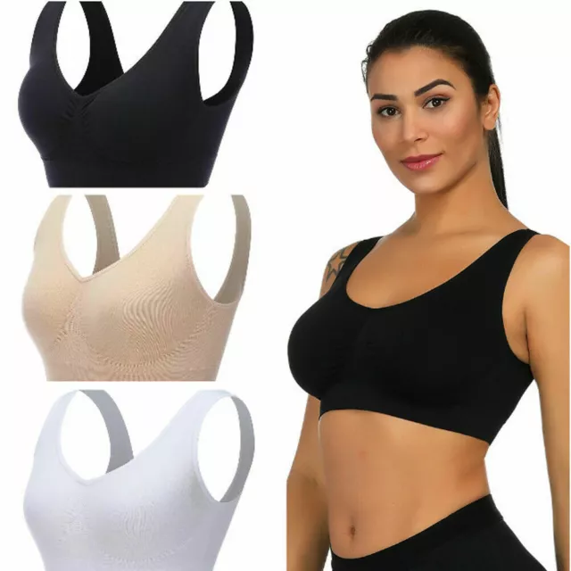 Conjunto de comodidad 3 deportes Bra forma corpiño sin cables sin costura