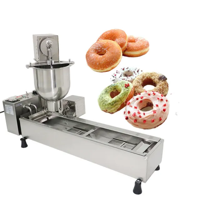 Electric Automatic Donut Fryer Ball Doughnuts Maker Machine Stainless Cooking