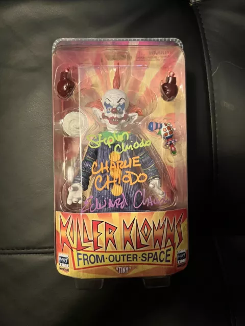 Killer Klowns from Outer Space Signed Tiny by Amok Time Toys 3 Chiodo Brothers