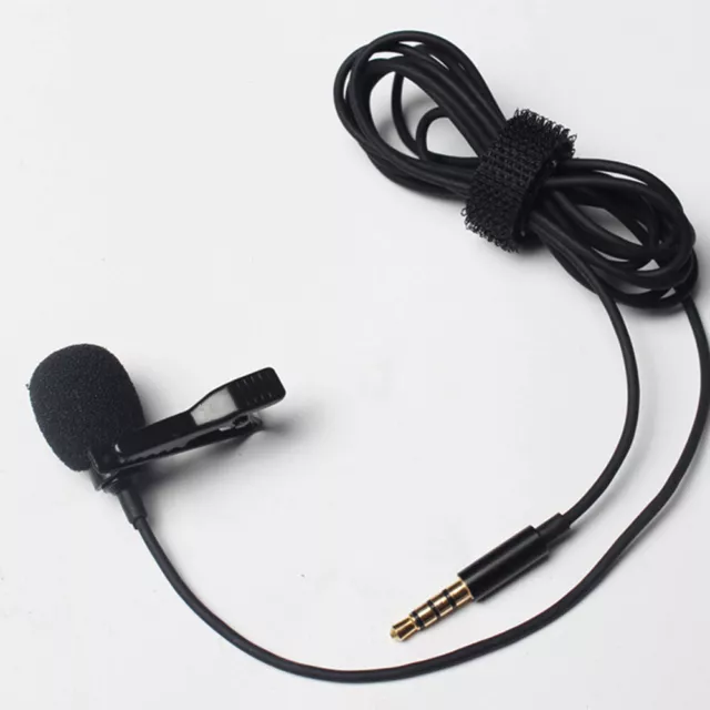 Portable Professional Grade Lavalier Microphone 3.5mm Jack Hands