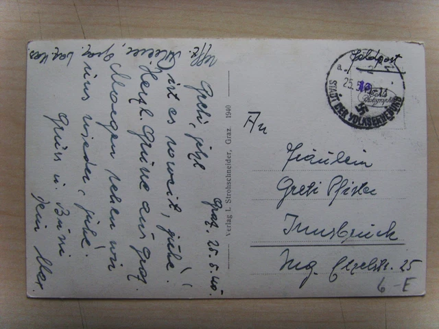 Steiermark Original   AK  Graz  Adolf-H.-Platz  um  1940 2