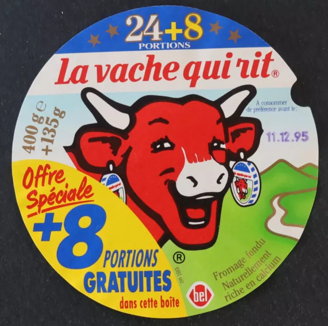 COW QUI RIT Cheese Label 24+8 Servings 400g +135g 681MZ Rabier VQR 40