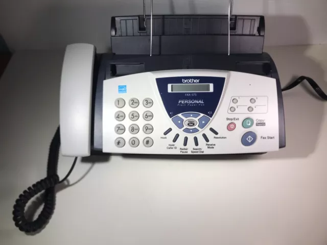 Brother FAX-575 Personal Paper Fax Machine With Phone and Copier - PARTS REPAIR
