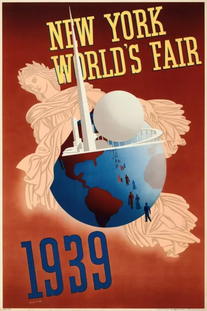 1939 New York World's Fair Vintage Style Travel Poster - 11x17 world of tomorrow