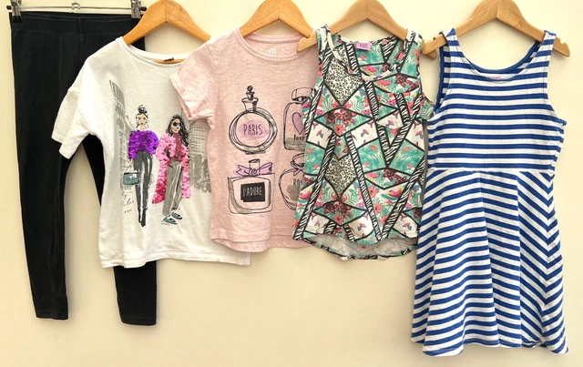 Girls Bundle Of Clothes Age 7-8 Nike Tu F&F