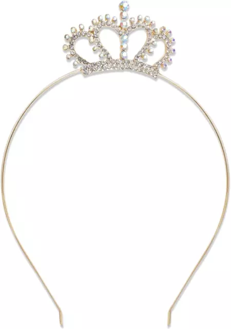 AWAVM Prinzessin Krone Kristall Schärpe Tiara Strass Stirnband Haarschmuck für G