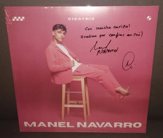 Manel Navarro VINILO FIRMADO Cicatriz LP 12" NUEVO y PRECINTADO eurovision