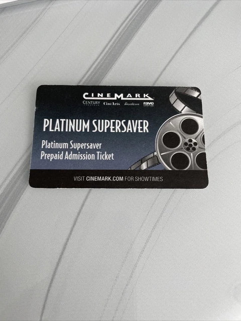 20 Cinemark Platinum Supersaver Tickets