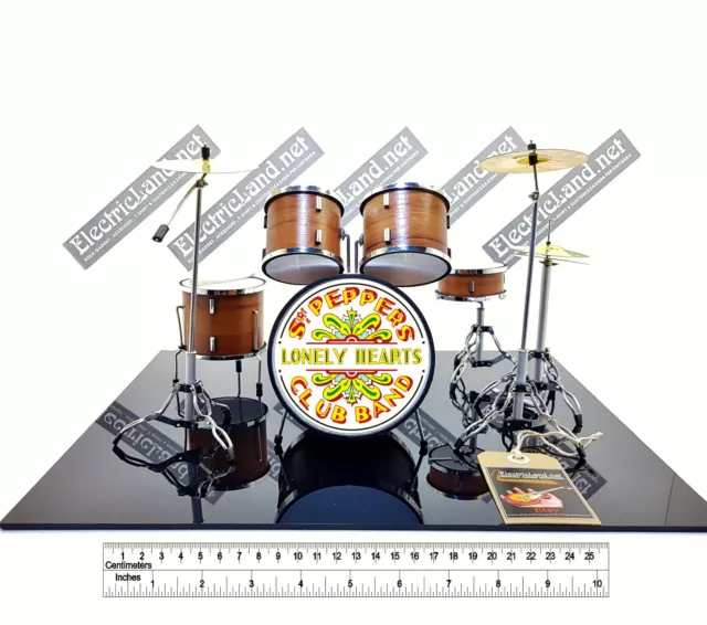 Mini Drum Set Beatles Sgt. Pepper's Lonely Heart Model Miniature Diorama Kit