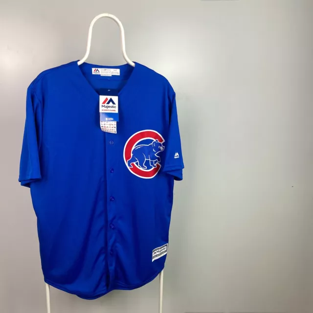 USA Majestic Chicago Cubs Embroidered MLB Jersey Alternate Blue L BNWT