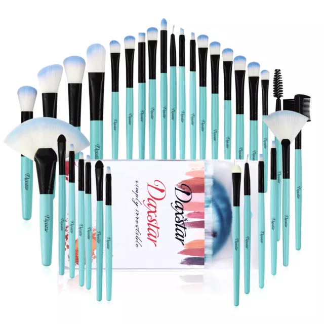 32PCS Pro Make up Brushes Set Cosmetic Tool Kabuki Makeup+PVC Bag UK