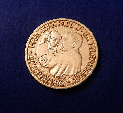 1979 Medalla Católica - Peregrinación a los Estados Unidos - Juan Pablo II ver fotos