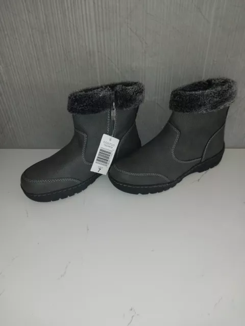 NEW  Women's Khombu Laura Winter Snow All Weather Ankle Boots Gray  Size 7