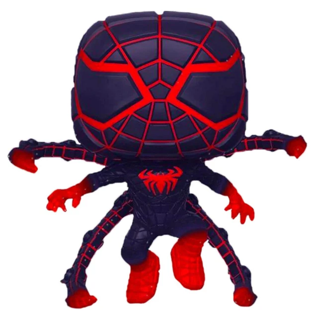 MARVEL’S SPIDER MAN Miles Morales Suit Jumping Glow in the Dark Pop
