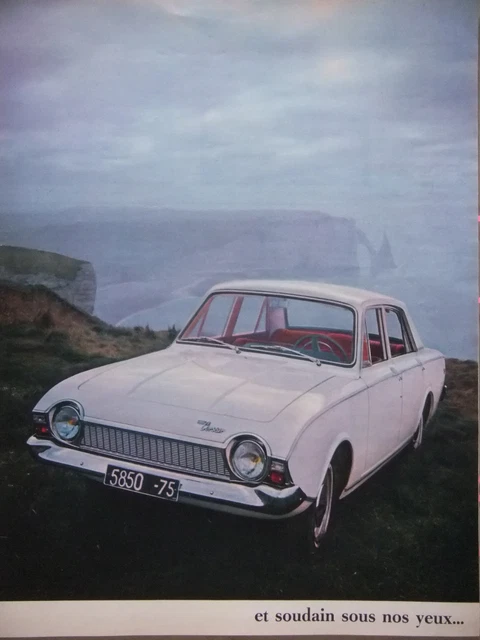 1964 Ford Corsair Grand Touring Engine Press Advertisement - Advertising