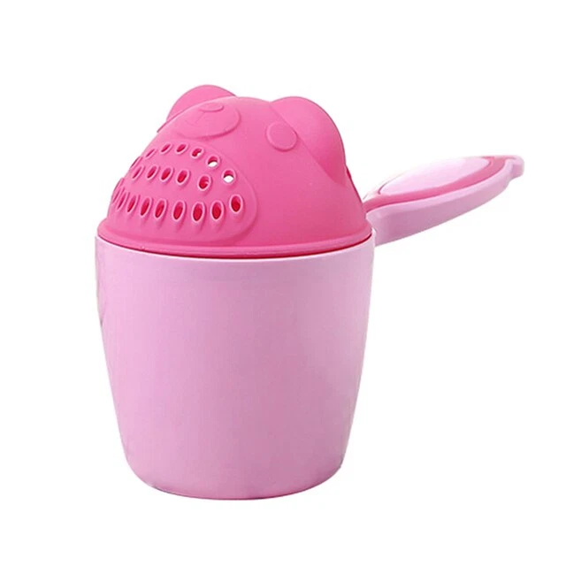 1PC Cute Cartoon Shampoo Cup Baby Spoon Shower Bath Water Swimming Head Watering