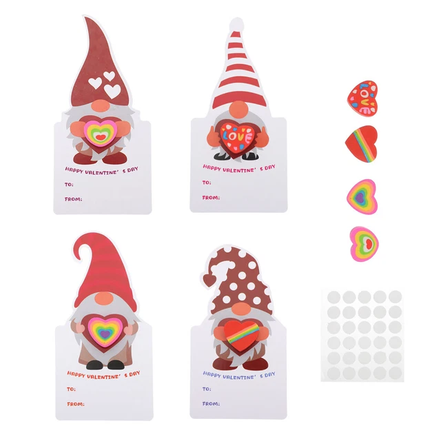 Atasco de papel tarjeta de intercambio para la clase de San Valentín regalos tarjeta de regalo