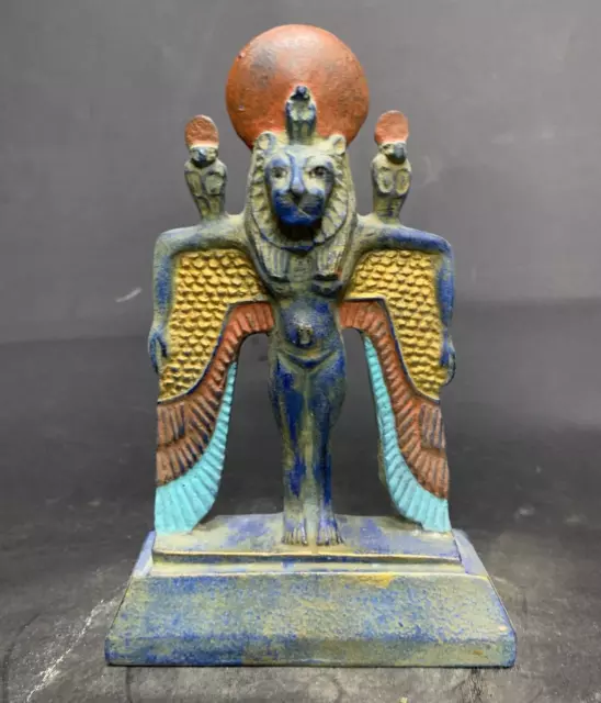 Ancient Egyptian Antiques Winged Sekhmet Statue Goddess of War Pharaonic BC