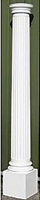 Pair of Fluted GRP Porch Columns