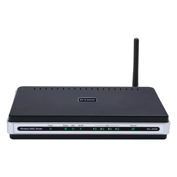 D-LINK 2640B Modem Router ADSL2+ Wireless 11/54Mbps Switch 4 porte 10/100Mbps