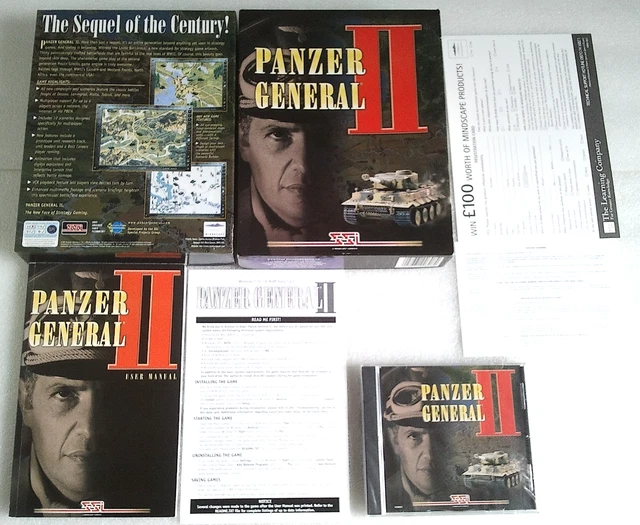 CLASSIC PANZER GENERAL II 2 (Sealed CD-Rom) SSI Mindscape big box PC ...