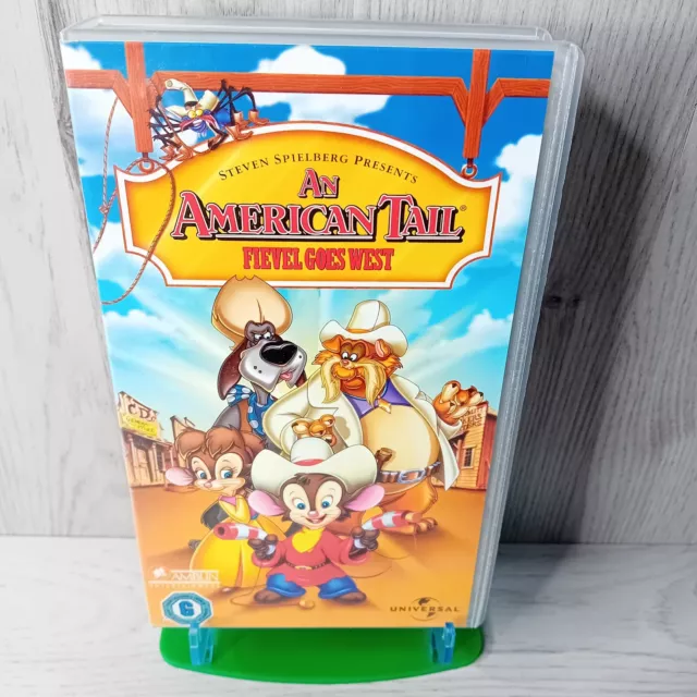 An American Tail Fievel Goes West Vhs AN AMERICAN TAIL Fievel Goes West Vhs Tape - Rare Retro Movie Kids £5.