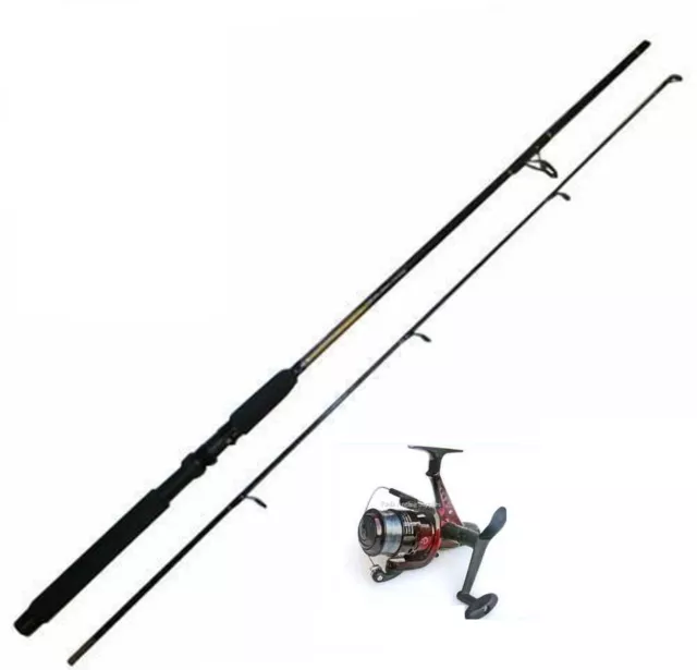 6 ft 2 piece  Spin Spinning Fishing Rod & Sol Reel with Line