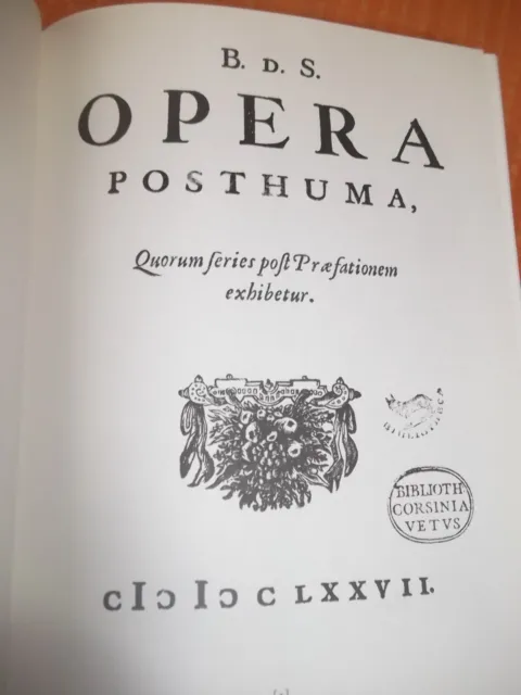 1677 Opera Posthuma Spinoza