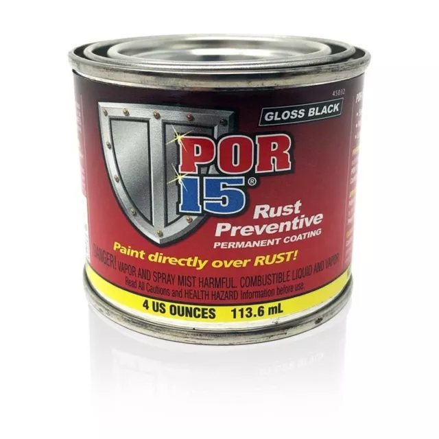 POR-15 Rust Preventative Coating 45006 (1 can) Gloss Black for sale online