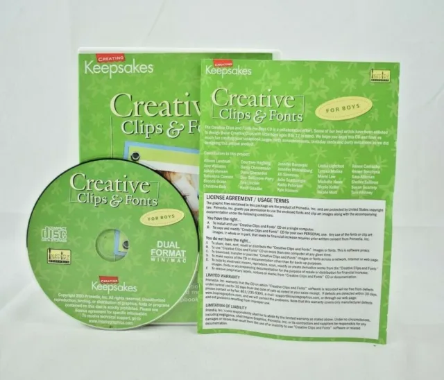 Creación de recuerdos: clips y fuentes creativas (para niños) libro de recortes/artesanías de DVD