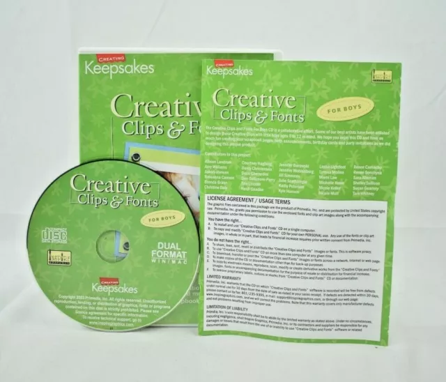 Creación de recuerdos: clips y fuentes creativas (para niños) libro de recortes/artesanías de DVD