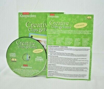 Creando recuerdos-Creative Clips & fuentes (para Chicos) DVD scrapbooking/Crafts