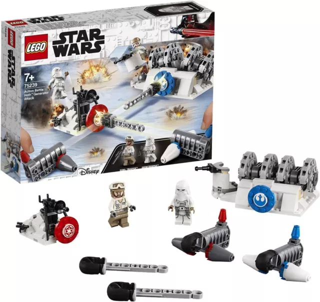 LEGO Star Wars Acción Batalla Ataque de Hoth 75239 bloque de juguete para niño