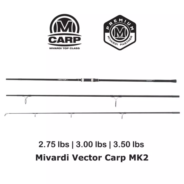 Mivardi Vector Carp MK2 Karpfenrute 3-teilig 2.75 - 3.50 lbs Karpfen Steckruten