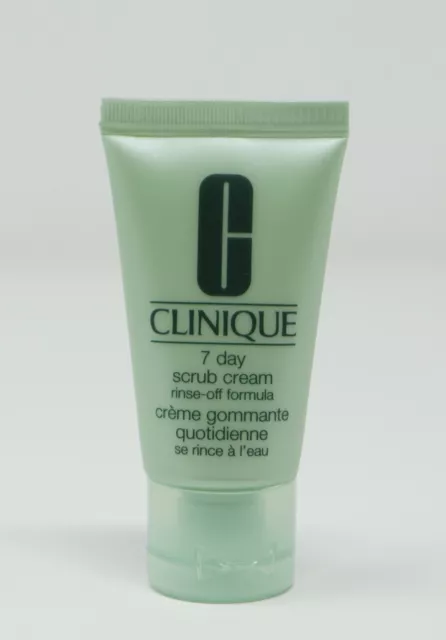 CLINIQUE 7 day scrub cream rinse off formula 30 ml NEU Probe Peeling Gesicht 2 3